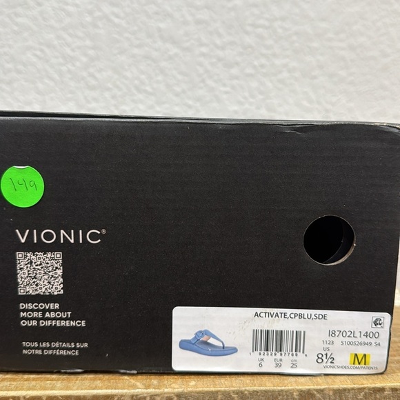 Vionic Activate Recovery Toe Post Suede Sandals Size 8.5 - Picture 7 of 7